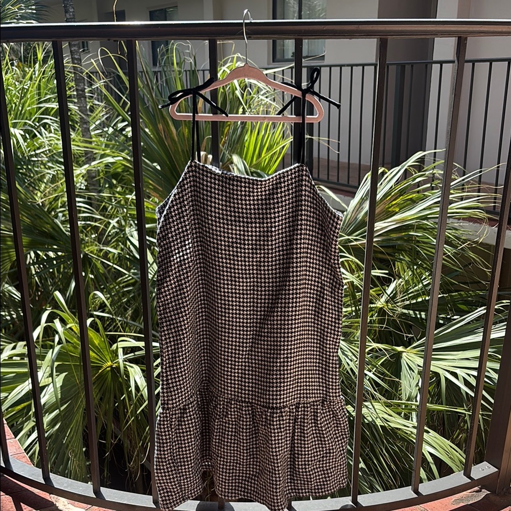 Black and White Gingham Dress